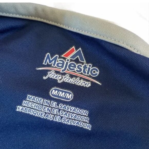 MLB NEW YORK YANKEES Tee Shirt Size Med Short Raglan Sleeves V Neck World Series - Picture 7 of 8